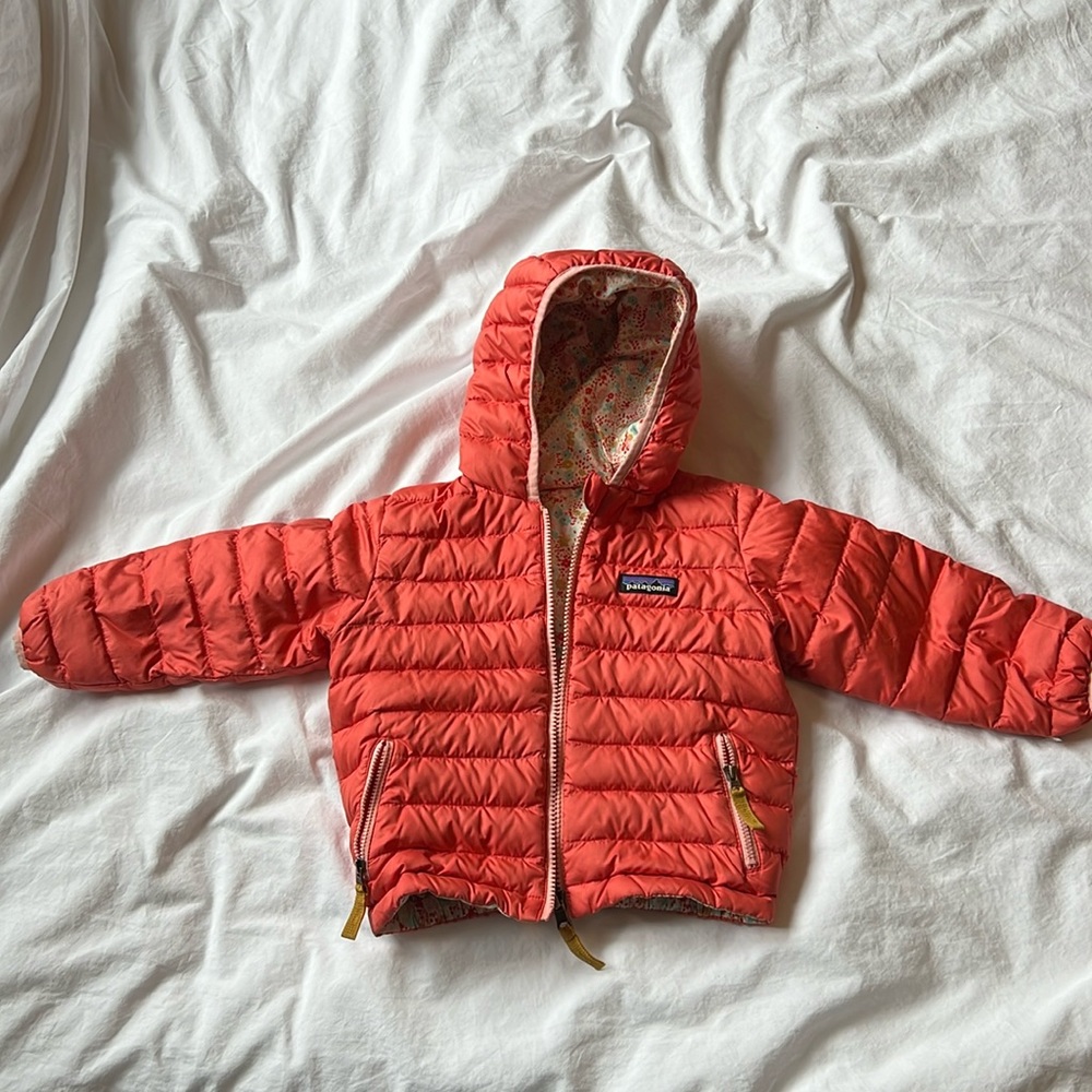 Reversible Patagonia toddler puffer, size 2T